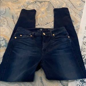 7 for all mankind ankle skinny jeans sz 27